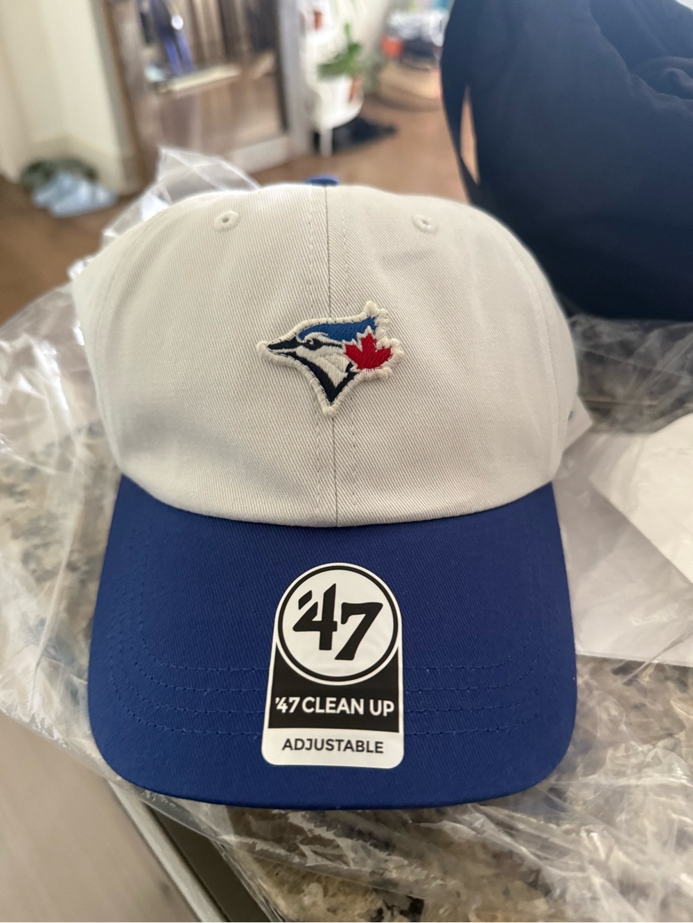 47 Blue & White Toronto Blue Jays Adjustable Cap